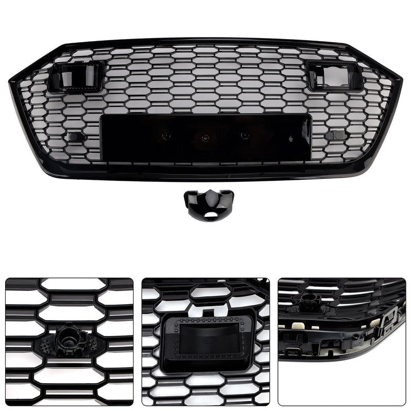 Calandre Pare-Chocs Audi A7 C8 S7 Noire ACC - vue rapprochée - Becquet Voiture