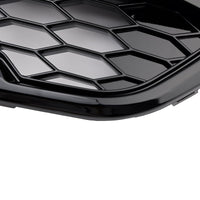 Calandre Pare-Chocs Avant Noir Brillant 3 LED Ford Transit Custom - détail du montage - Becquet Voiture