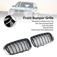 Calandre Pare-Chocs BMW X3 F25 X4 F26 Noir Facelift 2014-2017 - vue de profil - Becquet Voiture