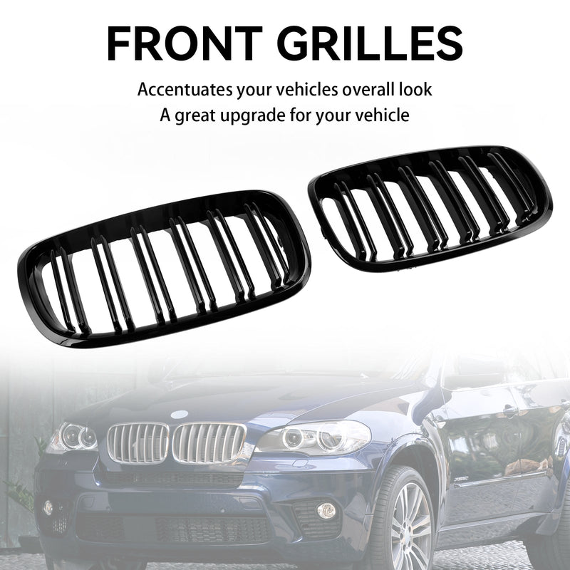 Calandre Pare-Chocs BMW X6 M E71 Noir Brillant 2009-2014 - vue arrière - Becquet Voiture