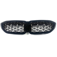 Performance-Kühlergrill BMW 3er G20 Schwarz - Dreiviertelansicht - Becquet Voiture