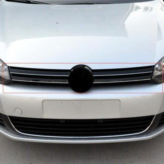 Calandre Performance Noir Chrome VW Golf 6 2010-2013 - vue de face - Becquet Voiture