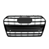 Black ABS Performance Grille Audi S6 2016-2019 - front view - Becquet Voiture