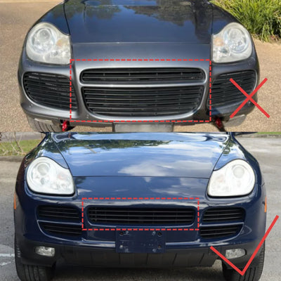 Calandre Porsche Cayenne 2003-2006 - vue de profil - Becquet Voiture