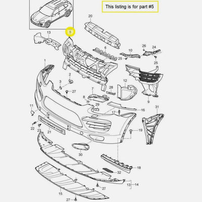 Calandre Porsche Cayenne Turbo 2011-2014 - installé sur véhicule - Becquet Voiture