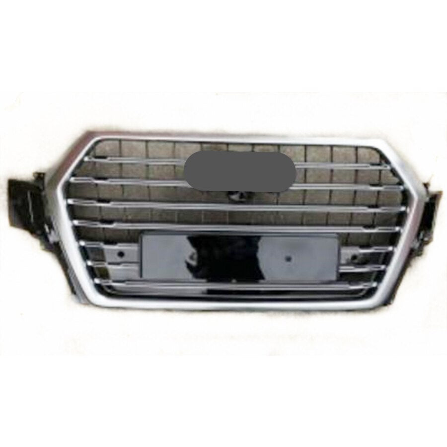 Calandre Premium Audi Q7 2016-2018 Noir Chrome - vue de face - Becquet Voiture