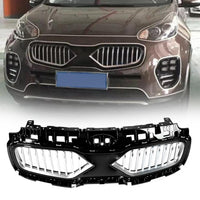 Calandre Premium Kia Sportage 2016-2017 Noir Chrome - vue de profil - Becquet Voiture