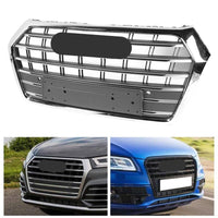 Premium-Kühlergrill S Audi Q5 2018–2019 Chrom - Seitenansicht - Becquet Voiture