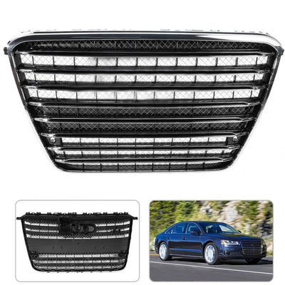 Calandre Racing Audi A8 Noir 2011-2014 - vue de profil - Becquet Voiture