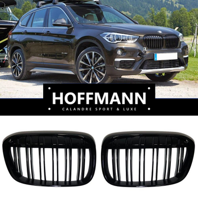 Calandre Racing BMW X1 F48 F49 2016-2019 - vue de profil - Becquet Voiture