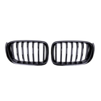 BMW X3 F25 Racing-Kühlergrill Schwarz Matt 2014-2017 - Vorderansicht - Becquet Voiture