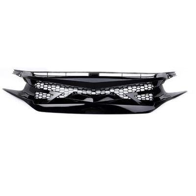 Calandre Racing Honda Civic 2016-2018 Noir - vue de face - Becquet Voiture