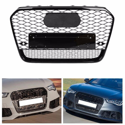 Calandre RS Audi A6 C7 2012-2015 Noir - vue de profil - Becquet Voiture