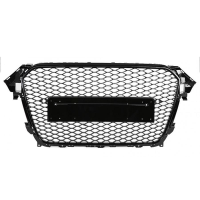 Calandre RS Noir pour Audi A4 B8.5 2013-2016 - vue de face - Becquet Voiture