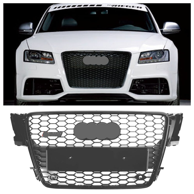 Calandre Sport Alvéolée Style RS5 Audi A5 S5 B8 - vue de face - Becquet Voiture