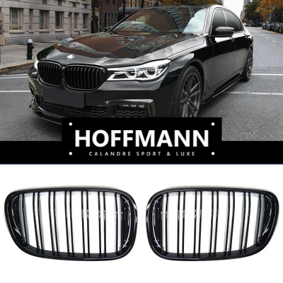 Calandre Sport BMW Serie 7 G11 G12 2016-2019 Noir - vue de profil - Becquet Voiture