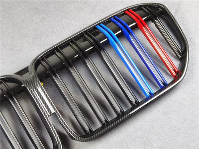 Calandre Sport BMW Série 7 G11 G12 Noir Brillant 2020+ - installé sur véhicule - Becquet Voiture
