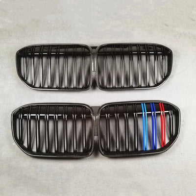 Calandre Sport BMW Série 7 G11 G12 Noir Brillant 2020+ - vue de face - Becquet Voiture