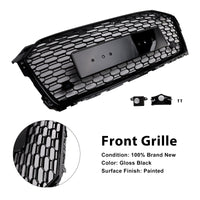 Calandre Sport Nid d'Abeille RS5 Audi A5 S5 B9 - détail du montage - Becquet Voiture