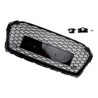 Calandre Sport Nid d'Abeille RS5 Audi A5 S5 B9 - vue de trois-quarts 2 - Becquet Voiture