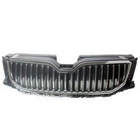 Black Chrome Sport Grille Skoda Octavia 2015-2017 - front view - Becquet Voiture