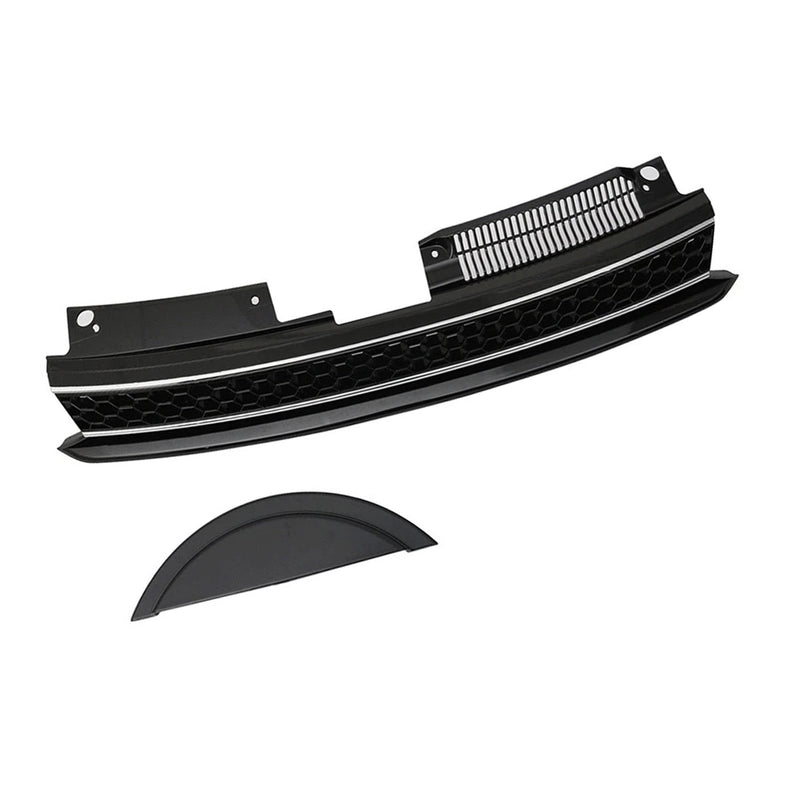 Calandre Style GTI VW Golf 6 MK6 Chrome Noir - vue de dessus - Becquet Voiture