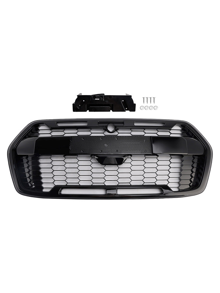 Calandre Style Raptor Noir Ford Transit MK8 Trail 2019-2025 - vue de trois-quarts 2 - Becquet Voiture