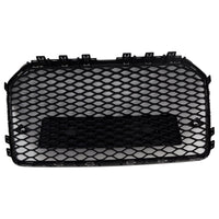 RS6-Style-Kühlergrill Wabenmuster Audi A6 S6 C7 2016–2018 Schwarz - Draufsicht - Becquet Voiture
