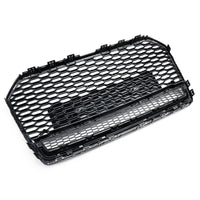 Black RS6 Style Honeycomb Grille Audi A6 S6 C7 2016-2018 - in use - Becquet Voiture
