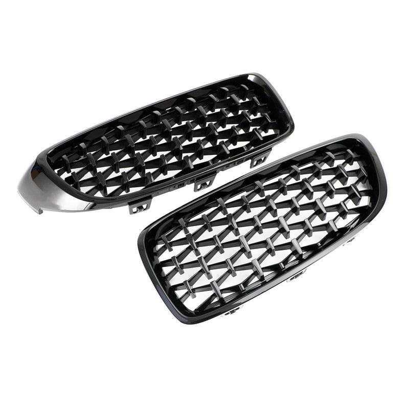 Calandre Supérieure Diamant BMW Série 4 F32 F33 F36 F82 2014-2018 - vue de face - Becquet Voiture