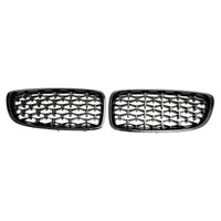 Calandre Supérieure Diamant BMW Série 4 F32 F33 F36 F82 2014-2018 - vue de profil 2 - Becquet Voiture