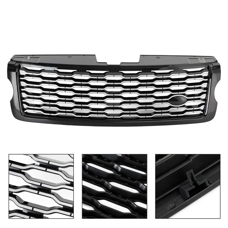 Calandre Supérieure Range Rover Vogue L405 2013-2017 Noir Chrome - vue de dessus - Becquet Voiture