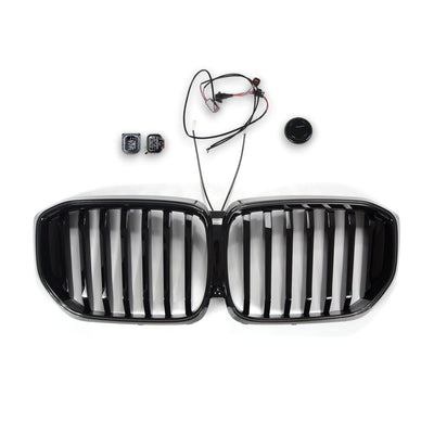 Grilles Calandre Noir LED BMW X5 G05 Simple Lame