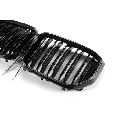 Grilles Calandre Noir LED BMW X5 G05 Simple Lame - vue 6