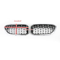 Calandres Avant Diamant Chromé BMW G30 G38 2017-2019 - vue arrière - Becquet Voiture