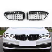 Calandres Avant Diamant Chromé BMW G30 G38 2017-2019 - vue de face - Becquet Voiture