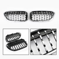Calandres Avant Diamant Chromé BMW G30 G38 2017-2019 - vue de profil - Becquet Voiture