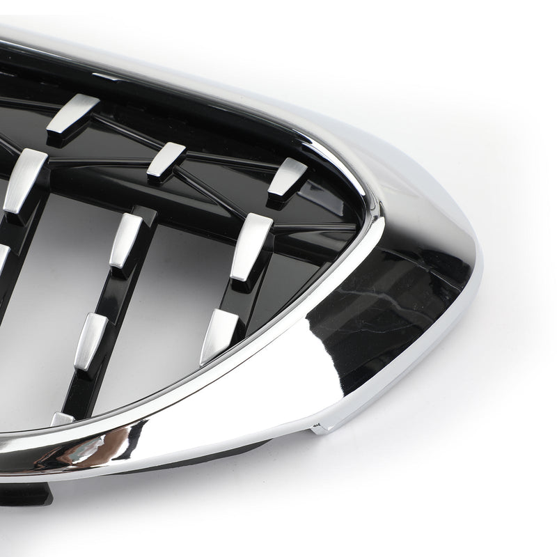 Calandres Avant Diamant Chromé BMW G30 G38 2017-2019 - vue rapprochée - Becquet Voiture