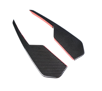 Canards 3D Fibre Carbone BMW M3 M4 G80 G82 - vue de face - Becquet Voiture