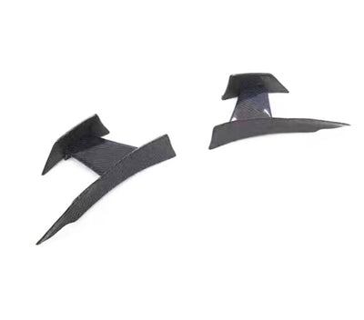 Canards Avant MAD Fibre Carbone BMW F80 F82 - vue de face - Becquet Voiture
