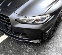 Carbon Fiber MP Canards BMW M3 M4 G80 G82 - fitted on vehicle - Becquet Voiture