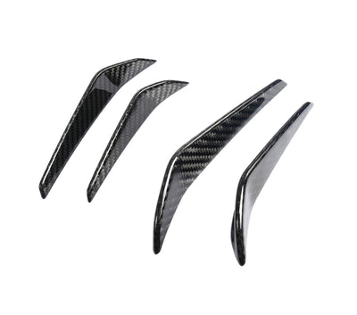 Canards MP Fibre Carbone BMW M3 M4 G80 G82 - vue de face - Becquet Voiture