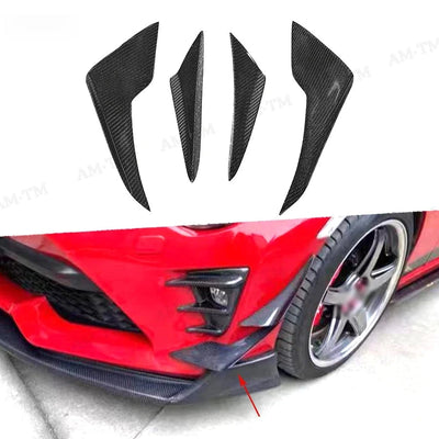 Canards Splitter Avant Carbone Toyota GT86 Subaru BRZ - vue de face - Becquet Voiture