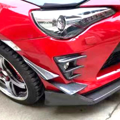 Canards Splitter Avant Carbone Toyota GT86 Subaru BRZ - vue de profil - Becquet Voiture