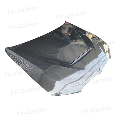 Capot Avant BMW Série 3 G20 G28 Carbone Style GTS 2019-2022 - vue de trois-quarts - Becquet Voiture