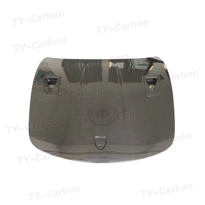 Capot Avant Carbone Porsche 718 981 911 Cayman Boxster - vue arrière - Becquet Voiture