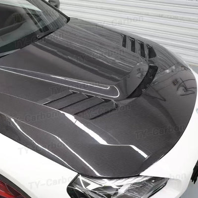 Capot Carbone BMW M2 G87 G42 M240i Style V - installé sur véhicule - Becquet Voiture