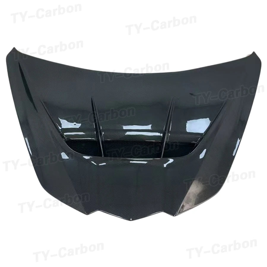 Capot Carbone Chevrolet Corvette C8 Z06 Style ZR1 2020+ - vue de face - Becquet Voiture