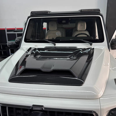 Capot Carbone Mercedes Classe G W464 G63 2019-2025 - vue de profil - Becquet Voiture