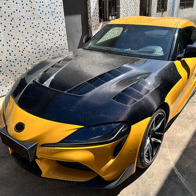 Capot Carbone Toyota GR Supra A90 A91 MK5 2019+ - vue de face - Becquet Voiture